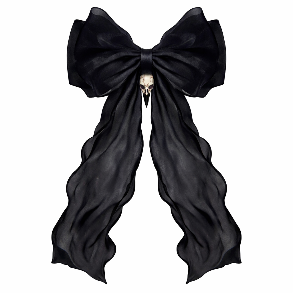 Attitude Hair Dye - Raven Skull Hair bow